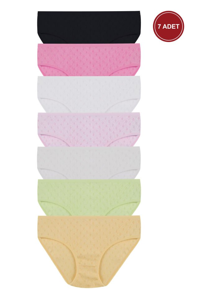 Kadın 7'li Transfer Ribana Bato Pembe - Sarı  - 2XL