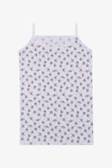 Kız Çocuk 3'lü Penguen Desenli Pamuklu Atlet