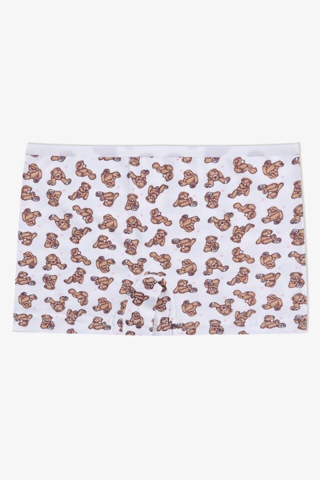 Kız Çocuk 3'lü Desenli Boxer 1052-31 - 7-9 Yaş