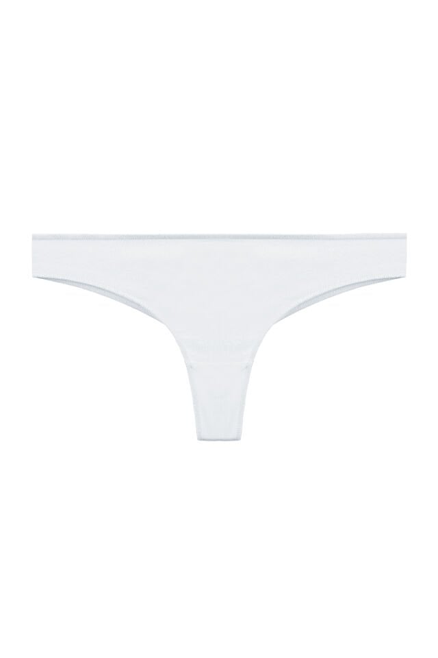 Kadın Pamuklu 3'lü Brazilian Külot Siyah - Beyaz - L - XL