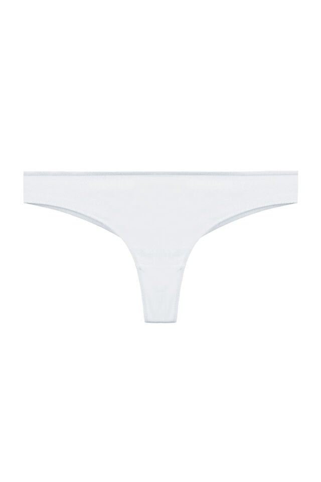 Kadın Pamuklu 3'lü Brazilian Külot Siyah - Beyaz - L - XL