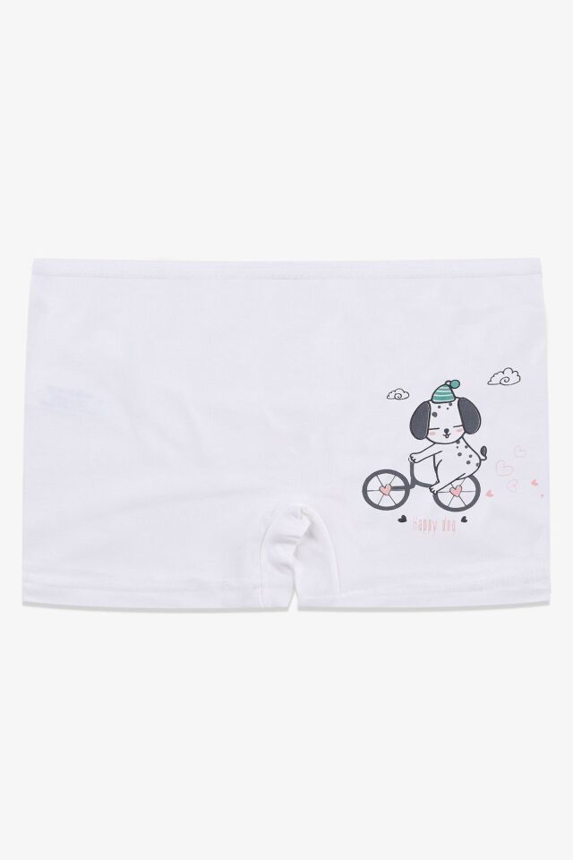 Kız Çocuk 3'lü Desenli Boxer 1052-28 - 3-5 Yaş