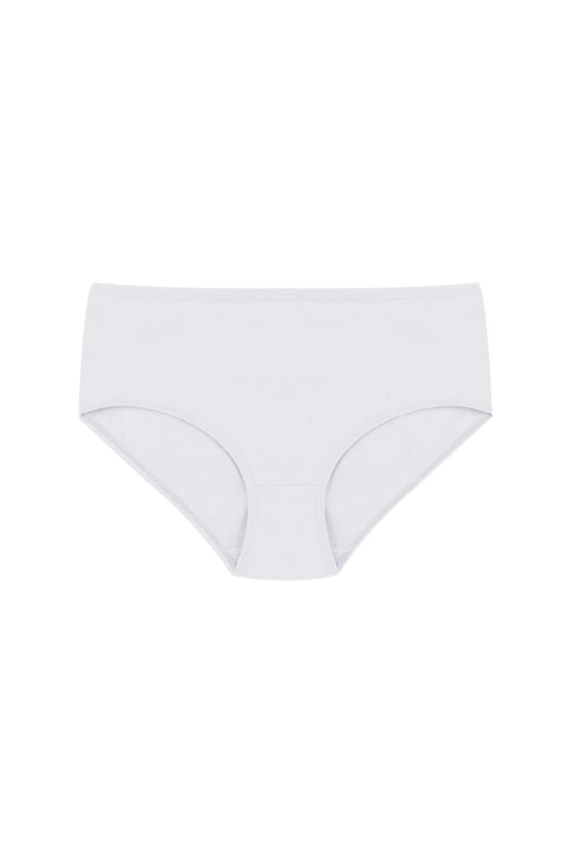 Kadın 5'li Geniş Kenar Külot 3Ekru - XL