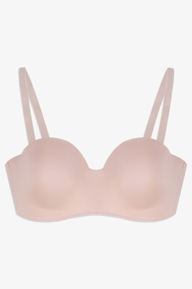 2'Lİ PAKET - Kadın Dolgusuz Mikro Straplez Sütyen