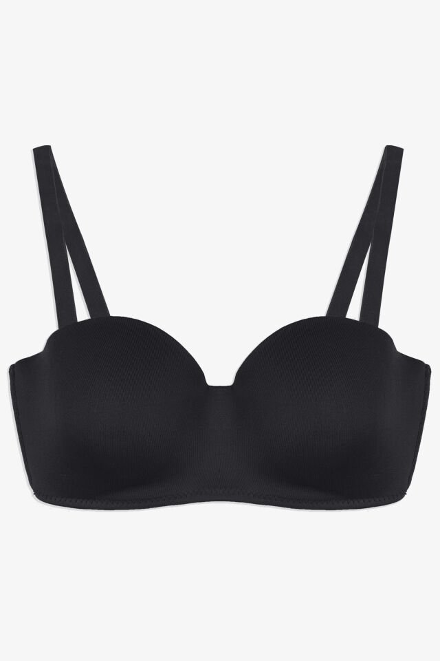 2'Lİ PAKET - Kadın Dolgusuz Mikro Straplez Sütyen