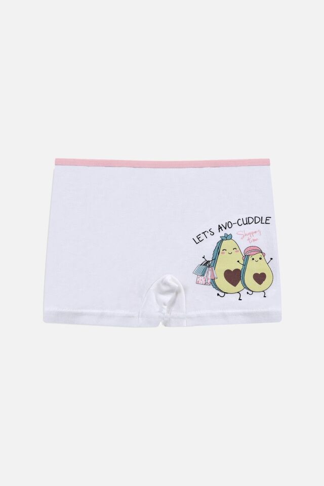 Kız Çocuk 3'lü Desenli Boxer 1052-24 - 9-11 Yaş