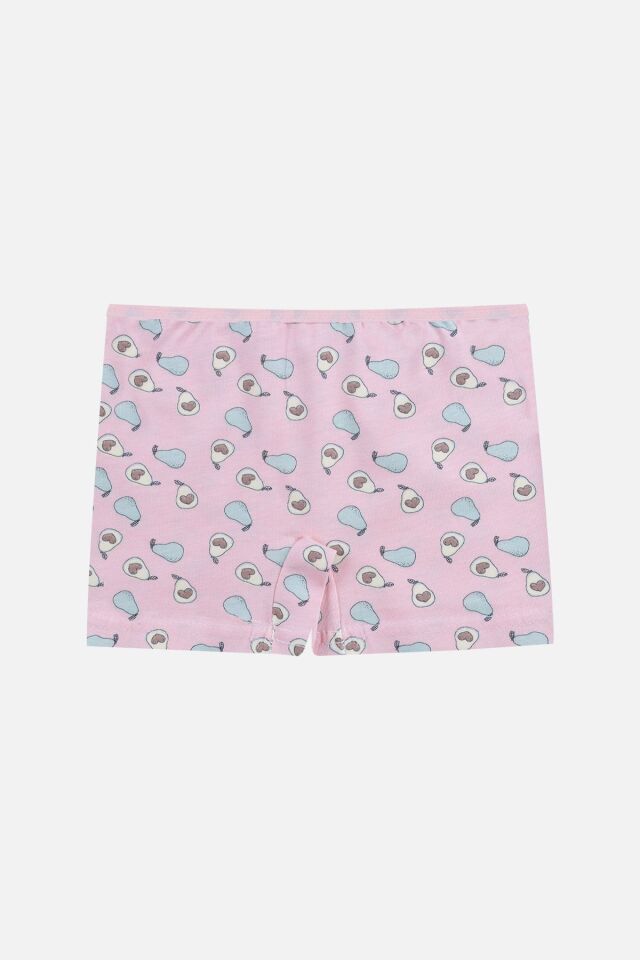 Kız Çocuk 3'lü Desenli Boxer 1052-24 - 7-9 Yaş