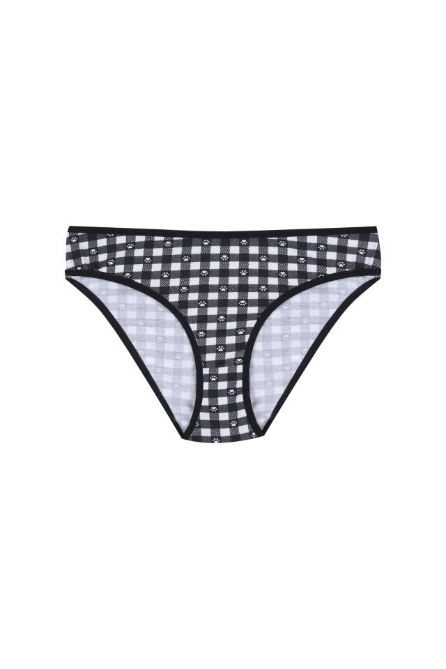 Kız Çocuk 3'lü Sevimli Fare Desenli Slip Pembe -  Beyaz - 7-9 Yaş