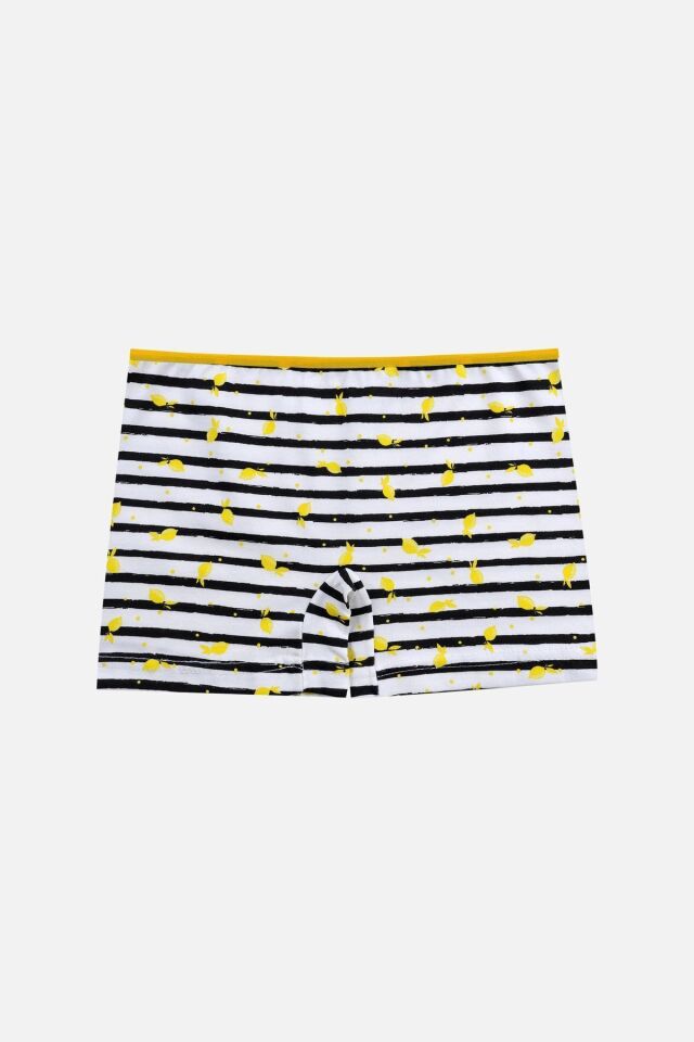 Kız Çocuk 3'lü Desenli Boxer 1052-23 - 3-5 Yaş