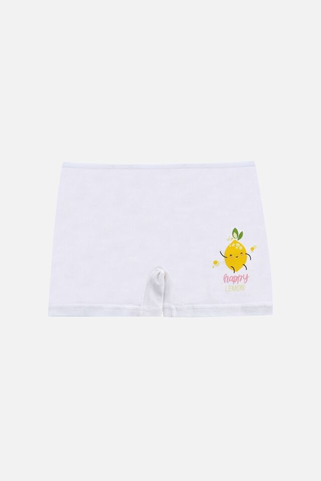 Kız Çocuk 3'lü Desenli Boxer 1052-23 - 7-9 Yaş