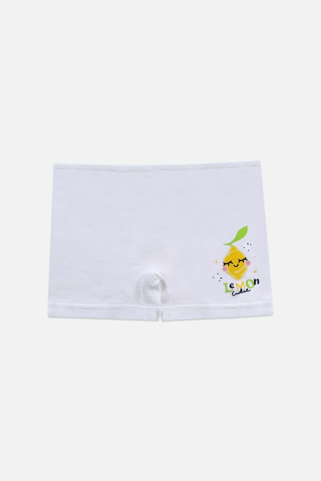 Kız Çocuk 3'lü Desenli Boxer 1052-26 - 3-5 Yaş