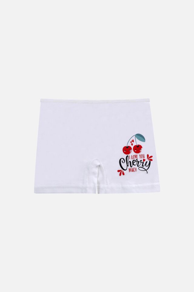 Kız Çocuk 3'lü Desenli Boxer 1052-25 - 3-5 Yaş