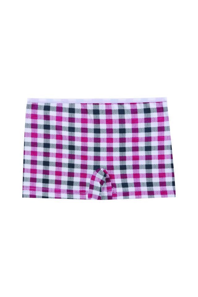 Kız Çocuk 3'lü Desenli Boxer Gri -  Beyaz - 9- 11 Yaş
