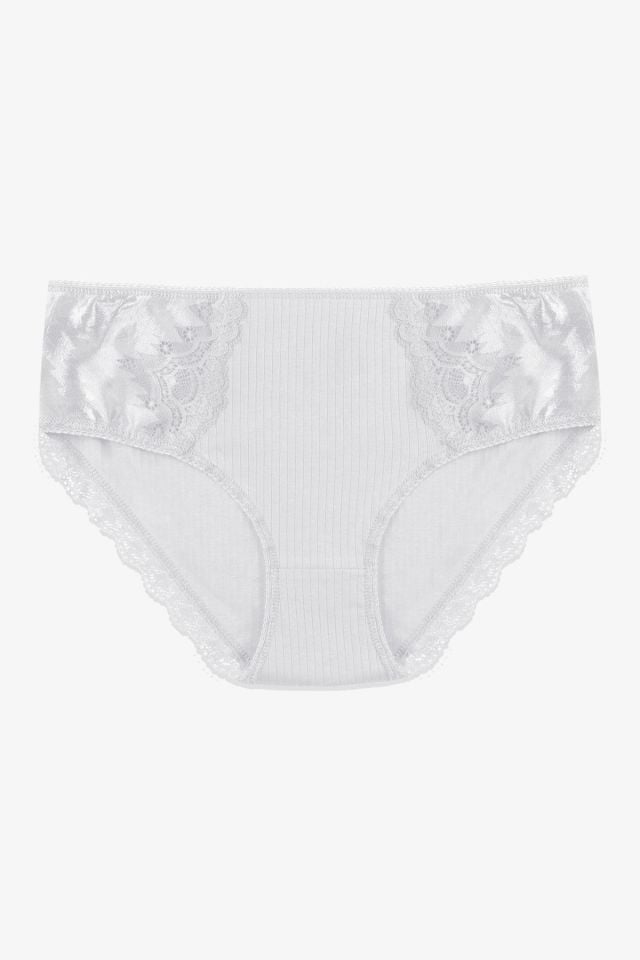 Kadın 3'lü Fitilli Yan Dantelli Külot