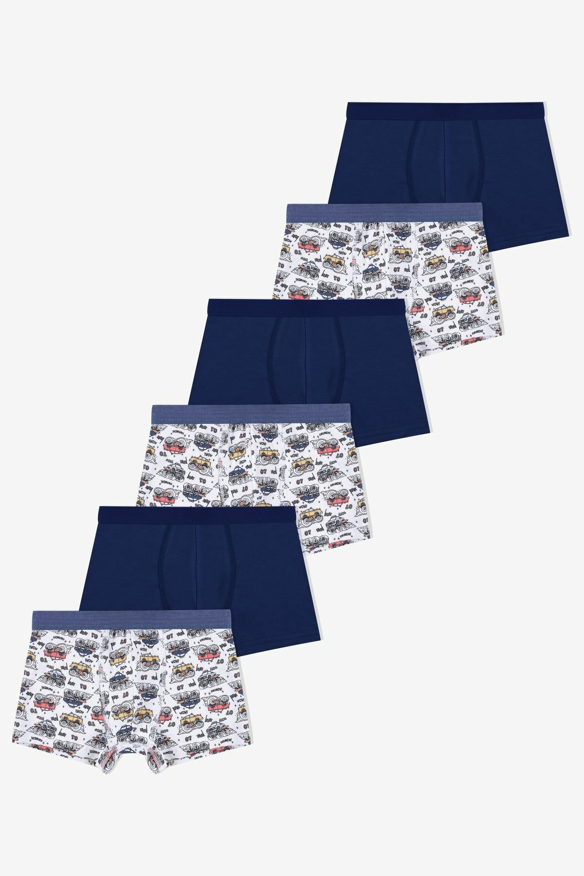 Erkek Çocuk 6'lı Pamuklu Boxer