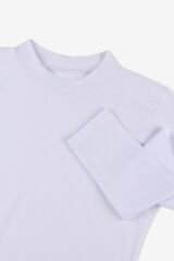 Kadın Uzun Kollu Likralı Pamuklu Yarım Balıkçı Body