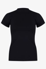 Kadın Kısa Kollu Likralı Pamuklu Yarım Balıkçı Body