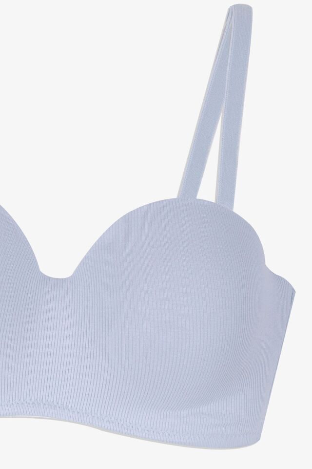 Kadın Fitilli Straplez Sütyen Bebe Mavisi - 95B