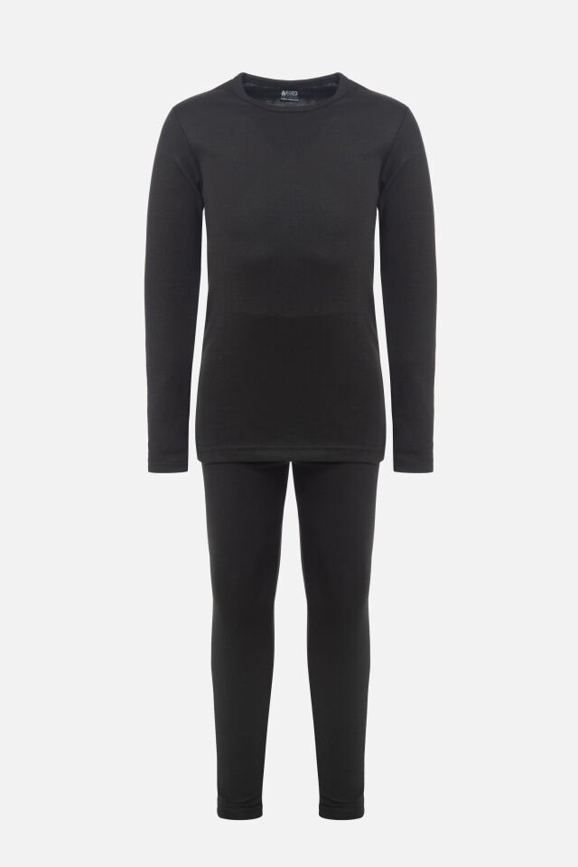 Çocuk Kışlık Siyah Termal Takım Siyah - 11-12 Yaş