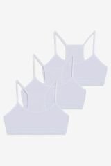 Kadın 3'lü Ince Askılı Yarım Büstiyer