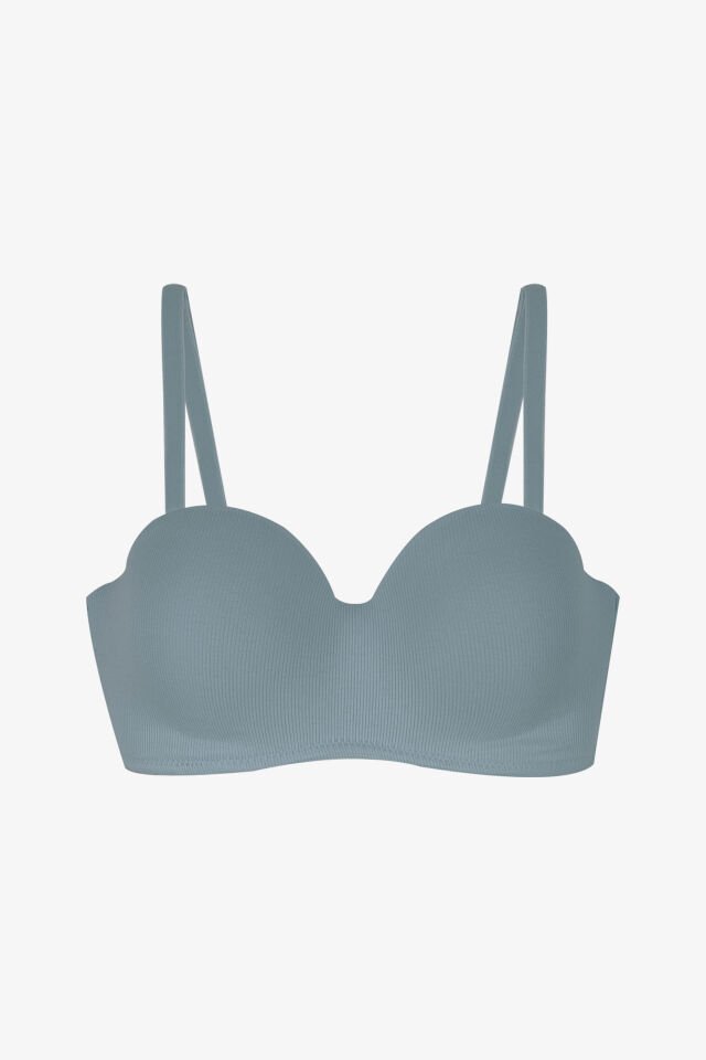 Kadın Fitilli Straplez Sütyen Çağla - 95B