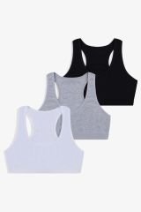 Kadın 3'lü Kalın Askılı Yarım Büstiyer