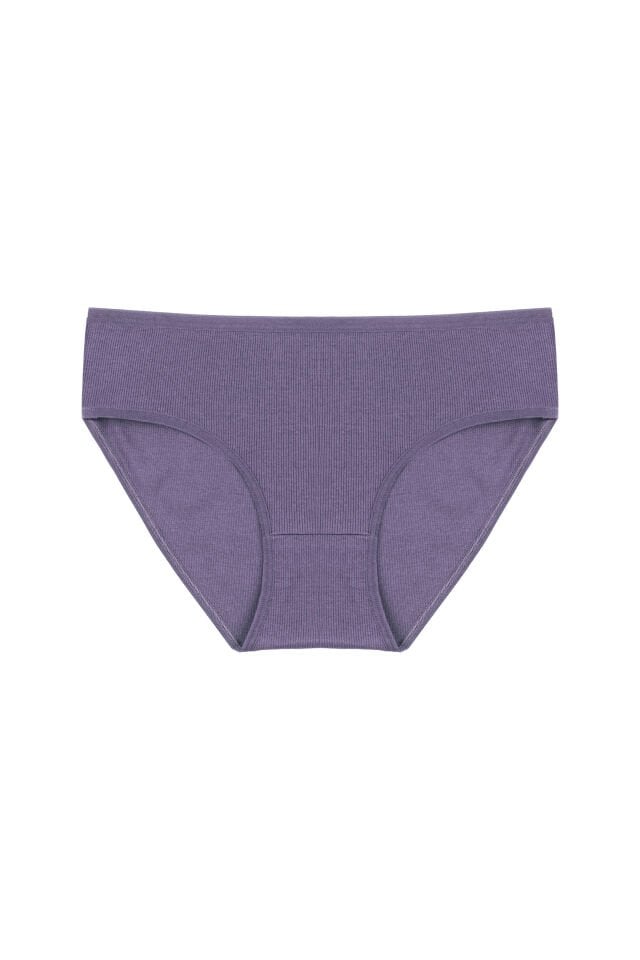 Kadın 3'lü Desenli Kaşkorse Pamuklu Yüksek Bel Bato