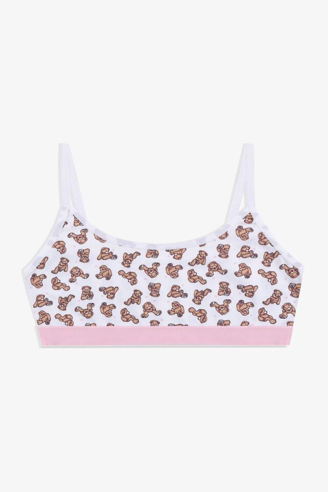 Kız Çocuk 3'lü İp Askılı Yarım Atlet