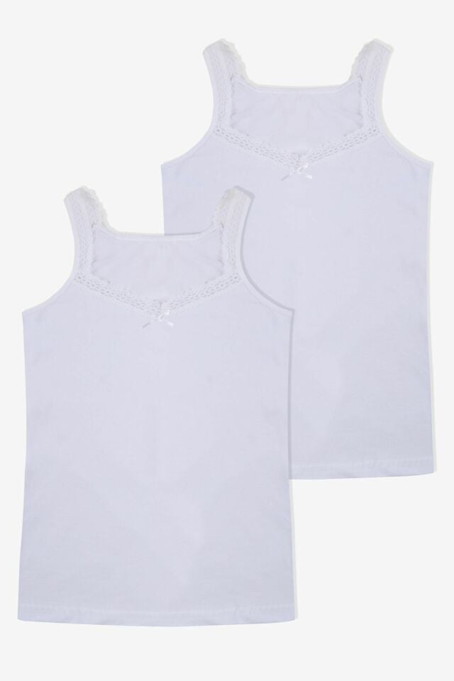 Kadın 2'li Dantel Detaylı Atlet