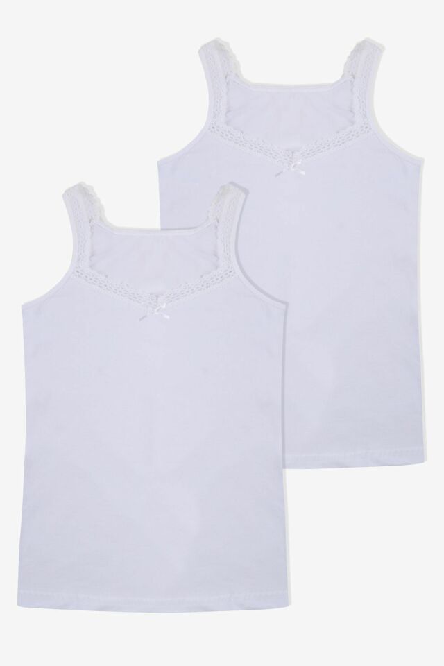 Kadın 2'li Dantel Detaylı Atlet