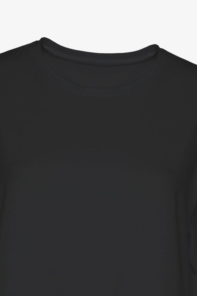 Kadın Pamuklu Basic Oversize T-Shirt Siyah - M/L - Siyah - M/L