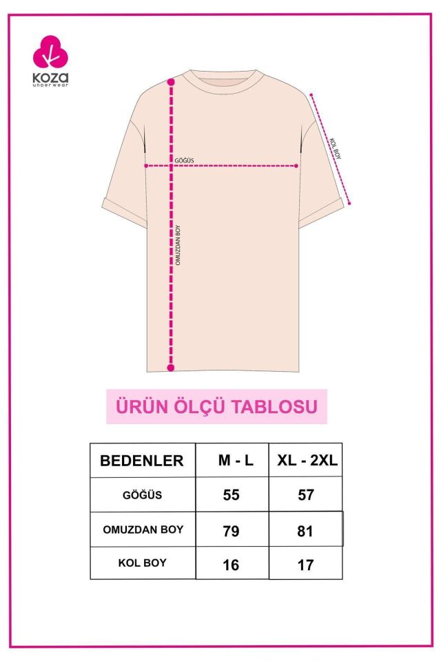Kadın Pamuklu Basic Oversize T-Shirt Siyah - M/L - Siyah - M/L