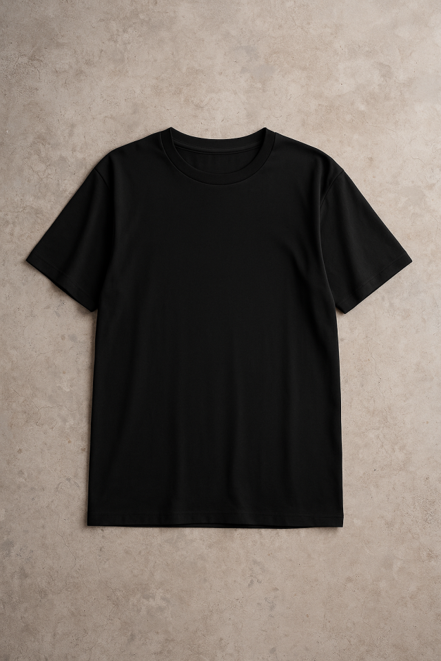 Kadın Pamuklu Basic Oversize T-Shirt Siyah - M/L - Siyah - M/L