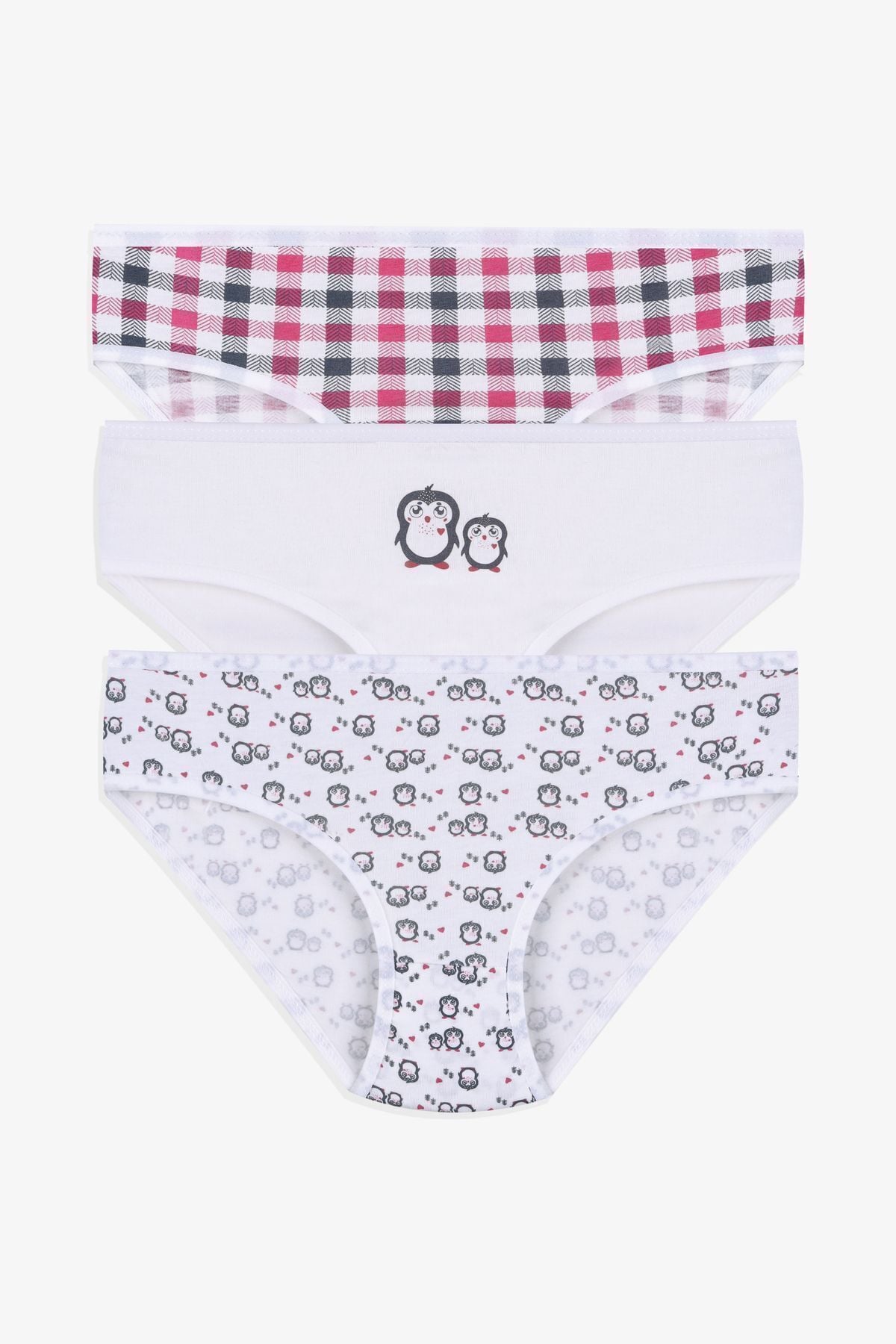 Kız Çocuk 3'lü Sevimli Fare Desenli Slip 1050-137 - 5-7 Yaş - 1050-137 - 5-7 Yaş