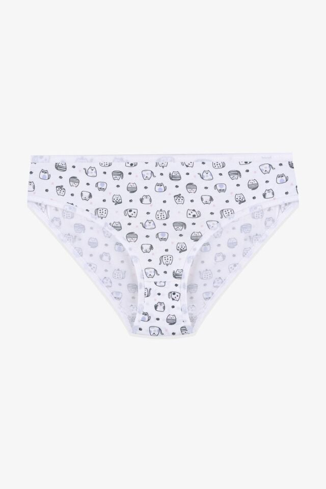 Kız Çocuk 3'lü Sevimli Fare Desenli Slip 1050-136 - 9-11 Yaş - 1050-136 - 9-11 Yaş