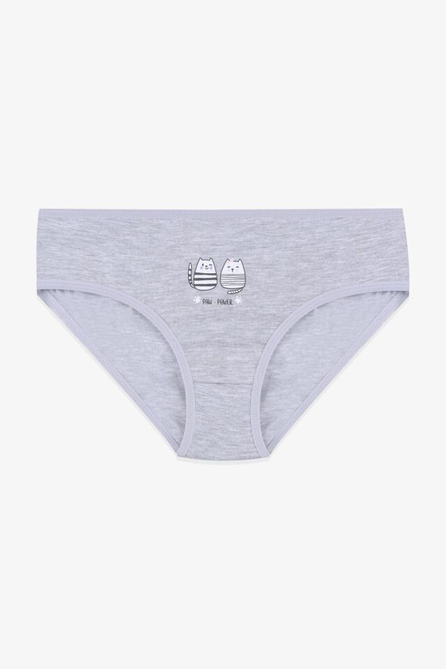 Kız Çocuk 3'lü Sevimli Fare Desenli Slip 1050-136 - 3-4 Yaş - 1050-136 - 3-4 Yaş