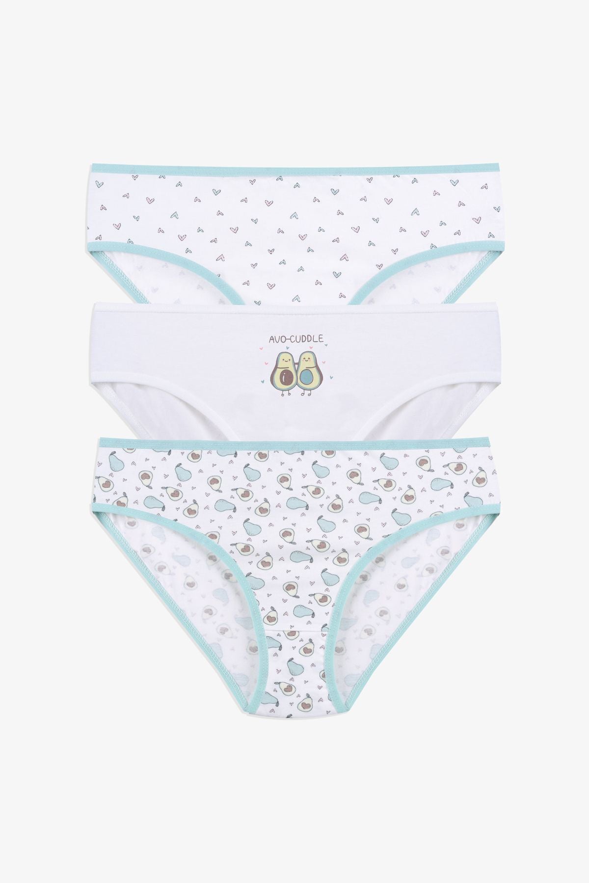Kız Çocuk 3'lü Sevimli Fare Desenli Slip 1050-131 - 5-7 Yaş - 1050-131 - 5-7 Yaş