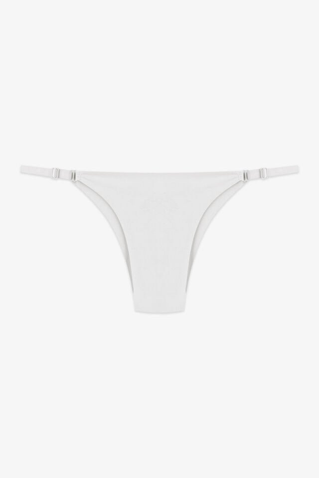 Kadın Ayarlanabilir Lastikli Mikro Slip Siyah -  Ekru - 2XL