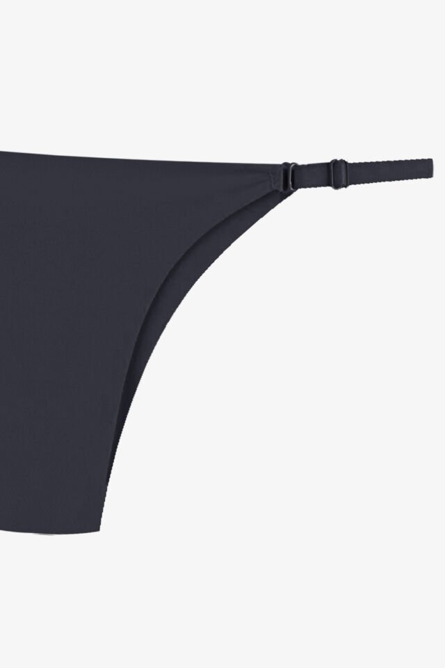 Kadın Ayarlanabilir Lastikli Mikro Slip Siyah -  Ekru - 2XL