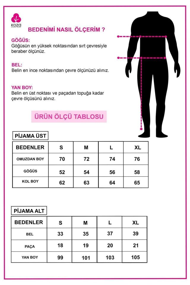Erkek Pamuklu, Likralı, Düğmeli ve Cep Detaylı Pijama Takımı