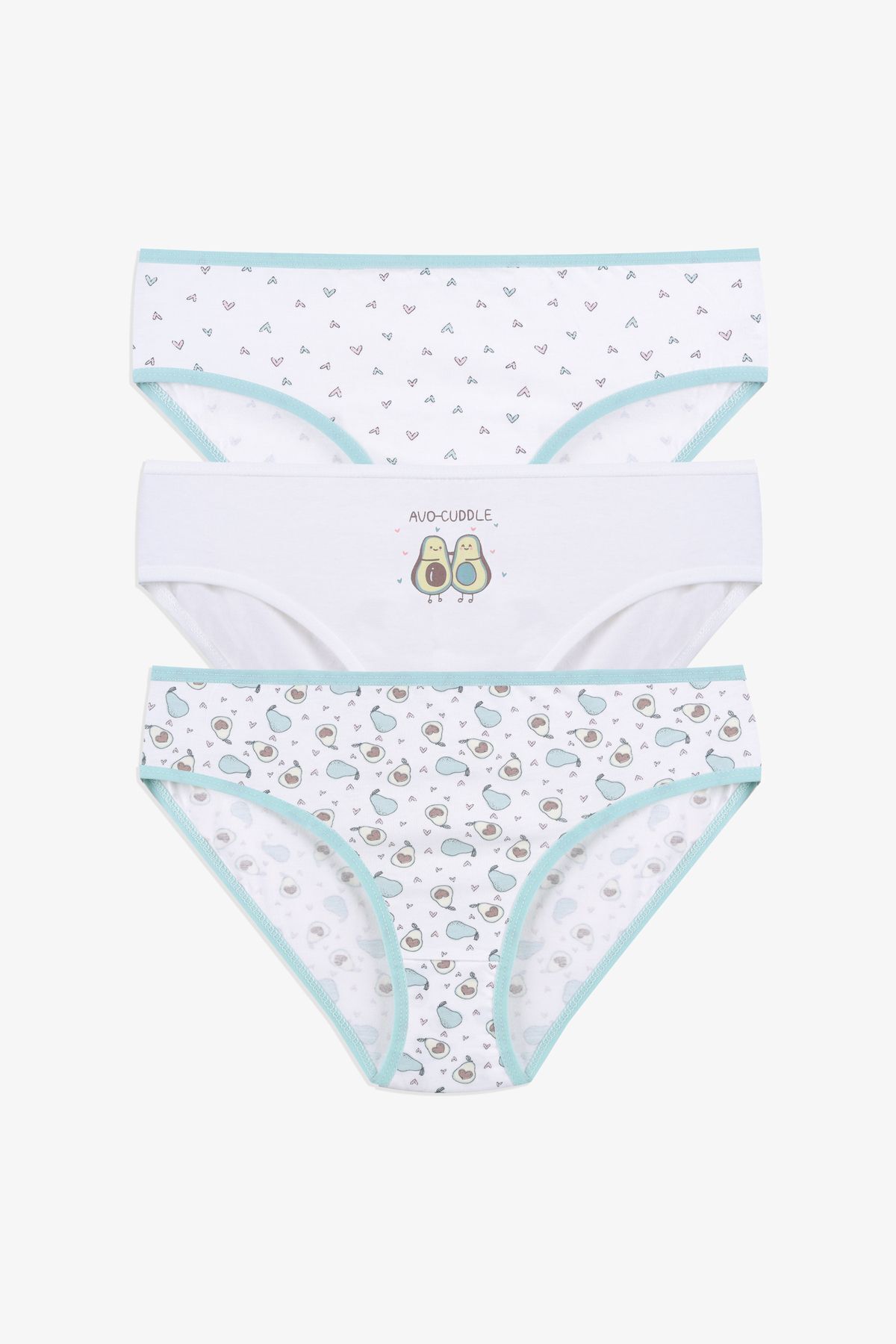 Kız Çocuk 3'lü Sevimli Fare Desenli Slip 1050-131 - 9-11 Yaş - 1050-131 - 9-11 Yaş