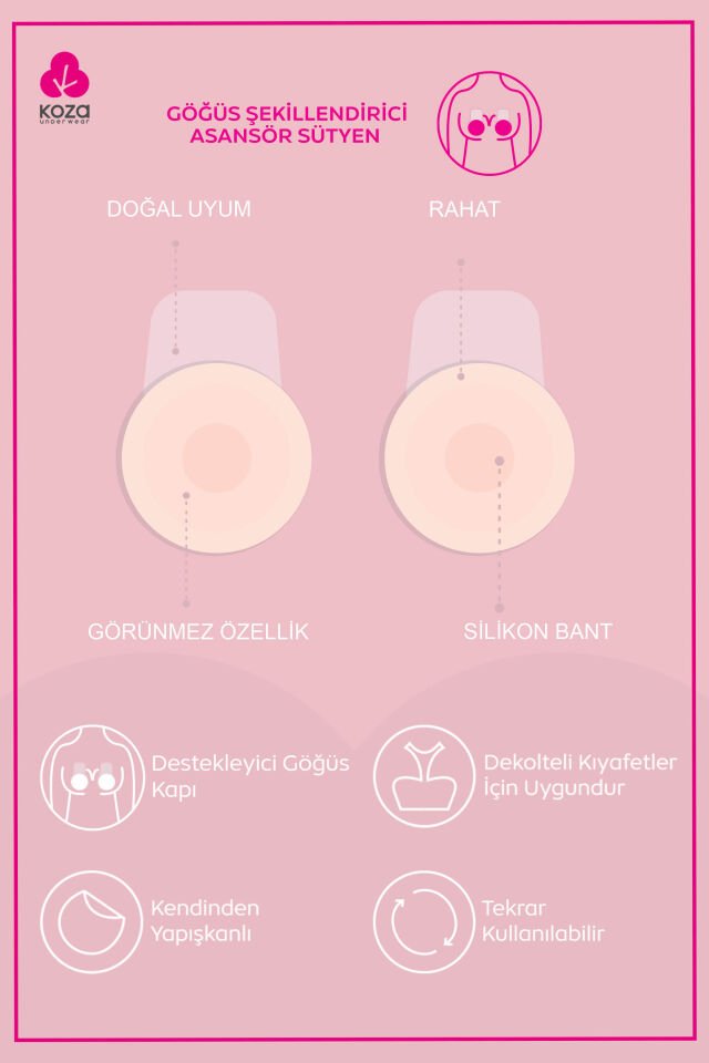 Göğüs Şekillendirici Asansör Sütyen L/XL - Krem