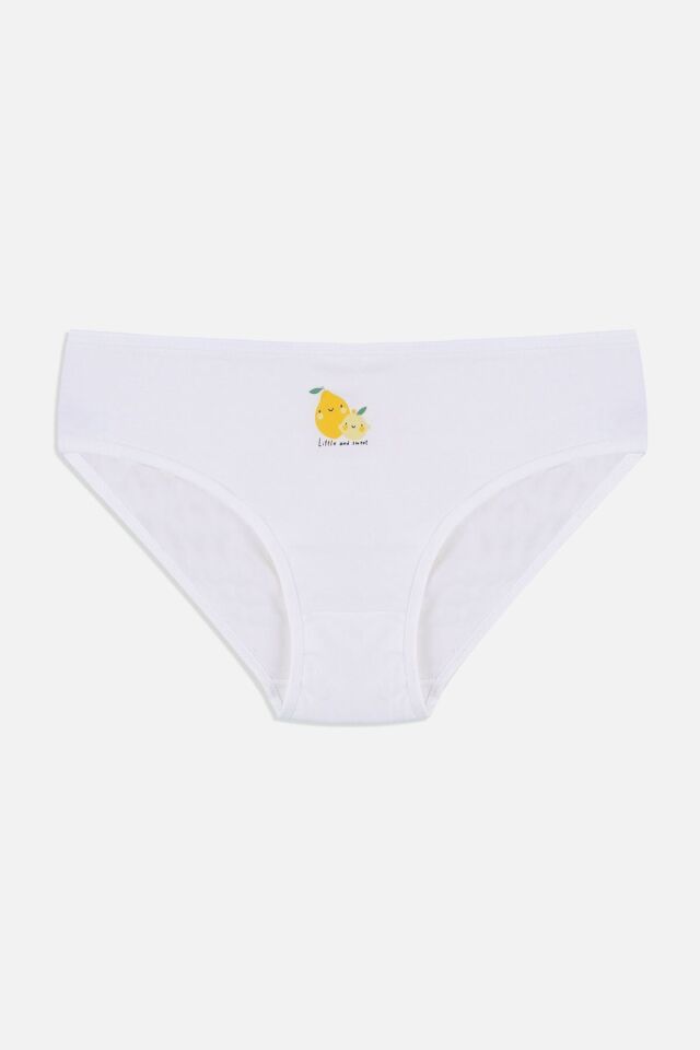 Kız Çocuk 3'lü Sevimli Fare Desenli Slip 1050-112 - 7-8 Yaş - 1050-112 - 7-8 Yaş