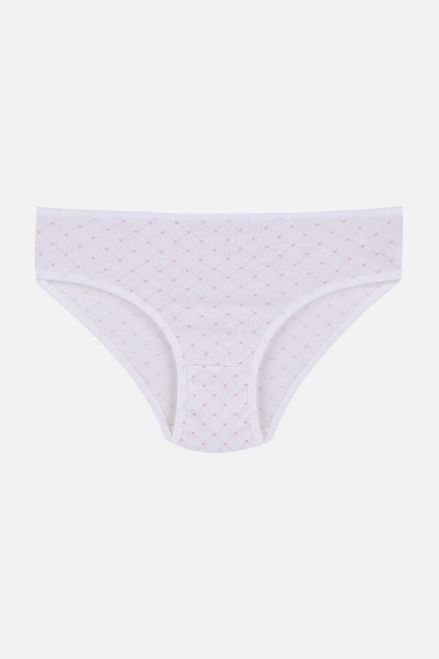 Kız Çocuk 3'lü Sevimli Fare Desenli Slip 1050-111 - 7-8 Yaş - 1050-111 - 7-8 Yaş
