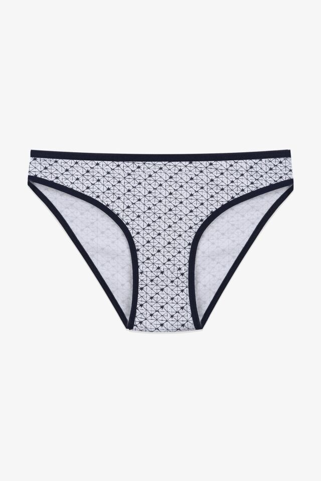 Kadın 7'li Desenli Pamuklu Likralı Külot 11085-189 - L/XL