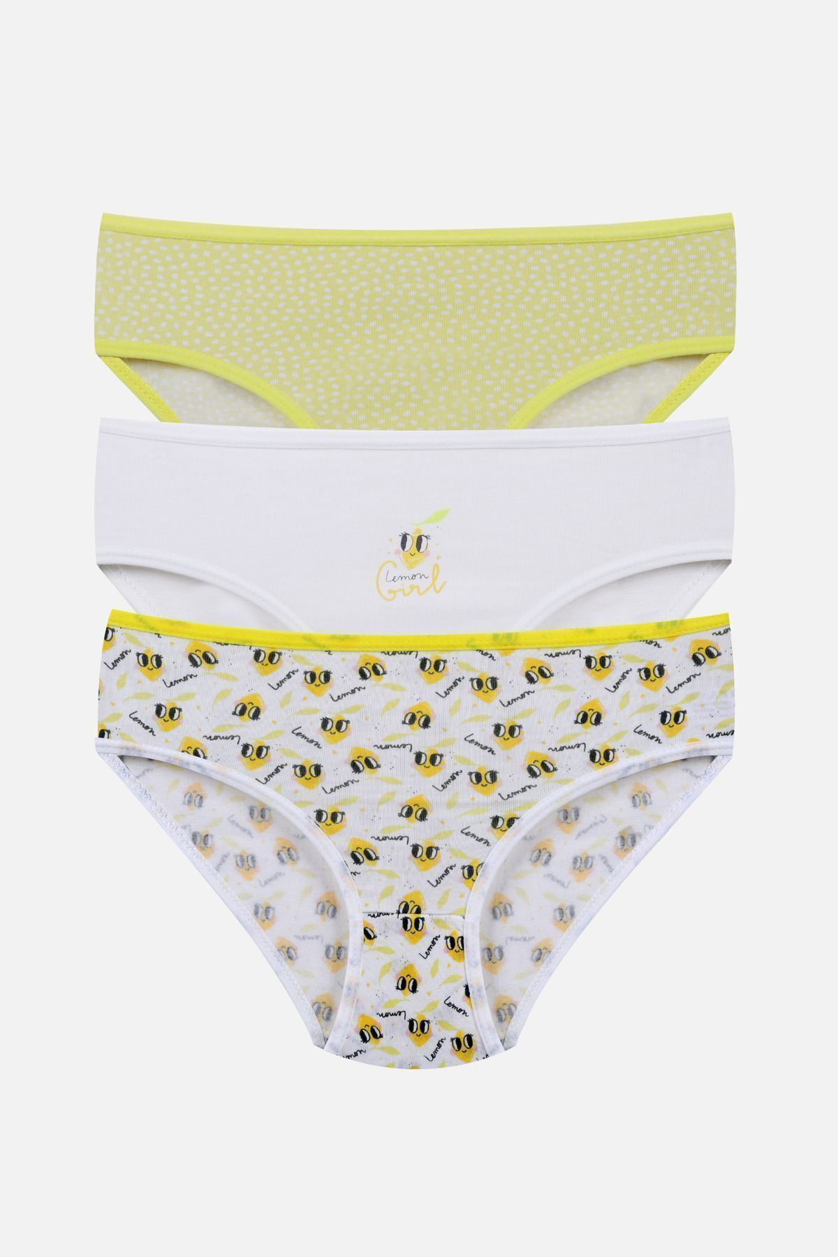 Kız Çocuk 3'lü Sevimli Fare Desenli Slip 1050-121 - 9-12 Yaş - 1050-121 - 9-12 Yaş