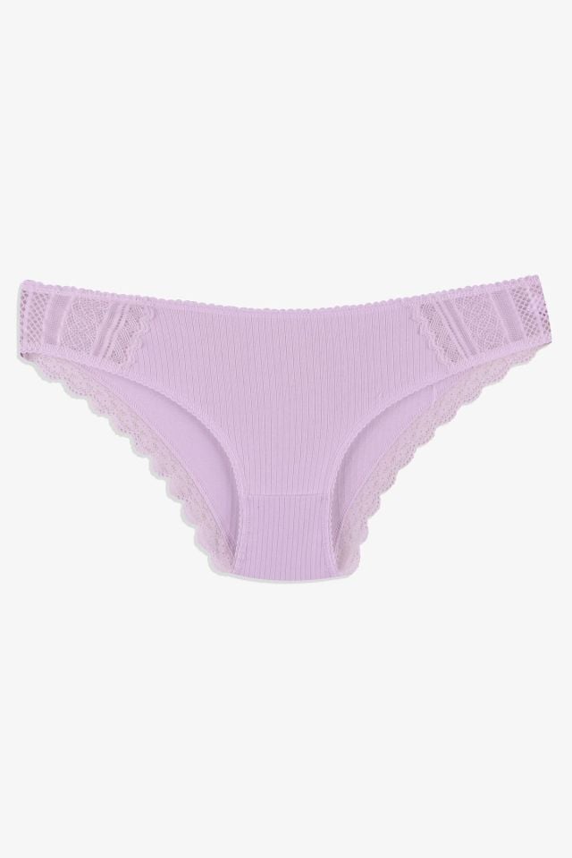 Kadın 5'li Pamuklu Likralı Dantel Detaylı Külot