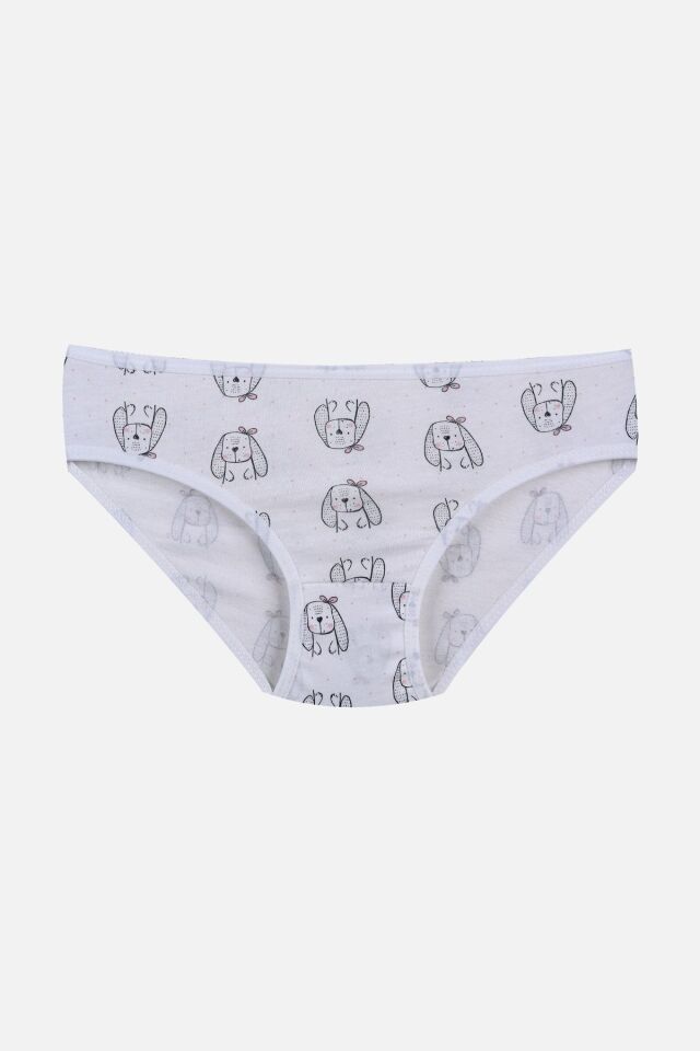 Kız Çocuk 3'lü Sevimli Fare Desenli Slip 1050-110 - 3-4 Yaş - 1050-110 - 3-4 Yaş
