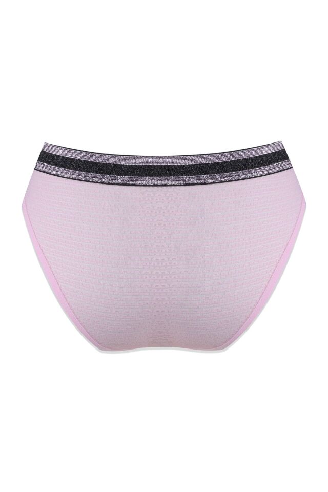 Kadın 3'lü Dantelli - Baskılı Külot Pembemorpembe - M