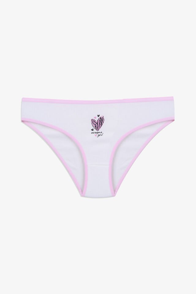 Kadın 7'li Desenli Pamuklu Likralı Külot 11085-174 - L/XL